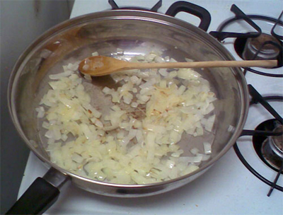 sauted chopped onions