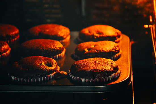 baking muffins