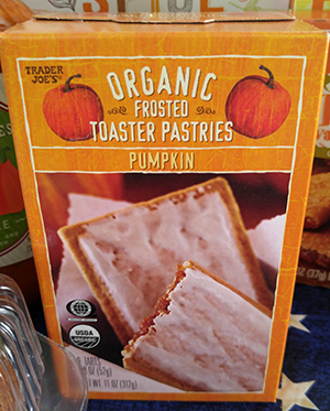 Trader Joe's Organic Frosted Toaster Pastries, Pumpkin