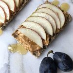 healthy snack idea - peanut butter and apple