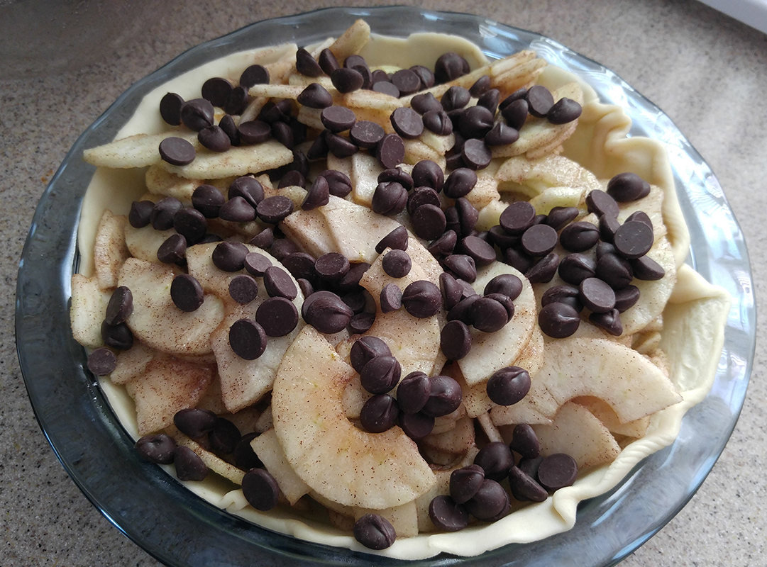 Top with chocolate chips.