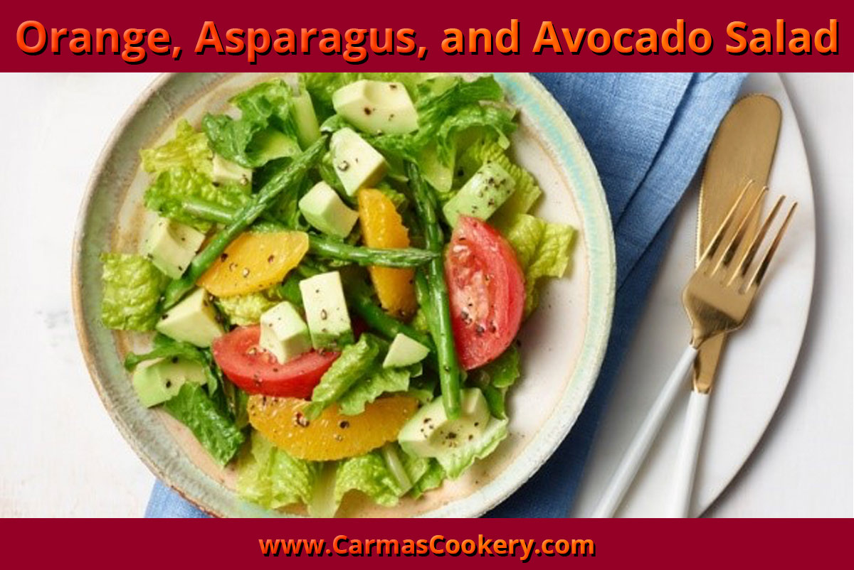 Orange, Asparagus and Avocado Salad