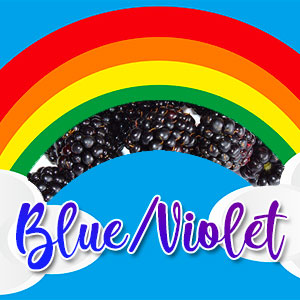 Blue / Indigo / Violet veggie plate ideas
