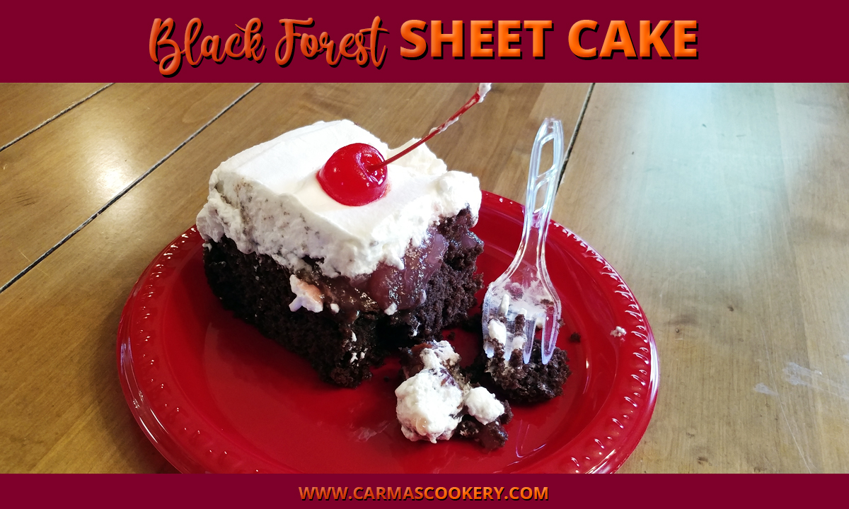black forest sheet cake