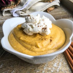 Creamy Pumpkin Mousse with Maple Whipped Cream